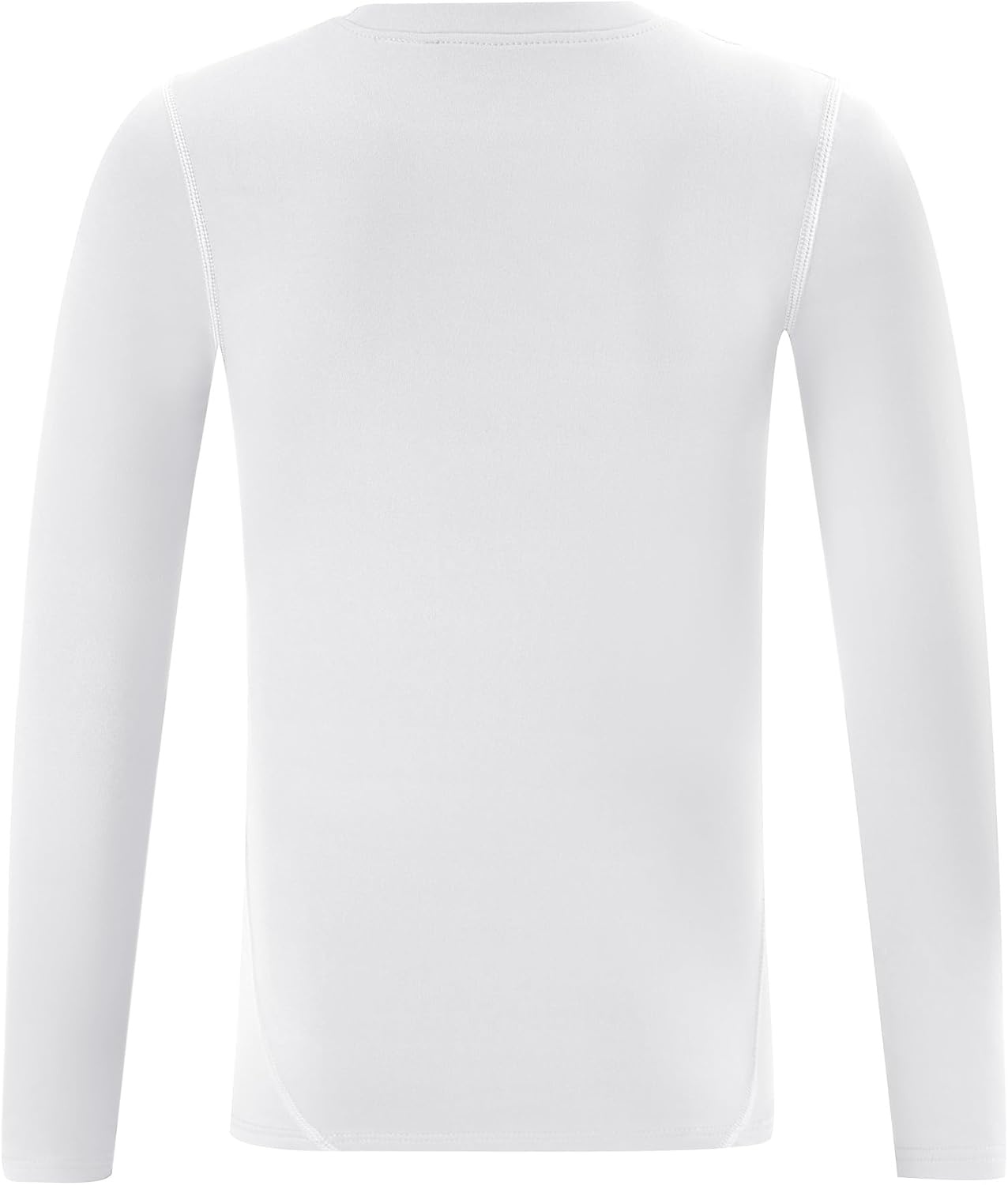 image:imageRunhit Youth Boys Compression Thermal Shirt Long Sleeve Quick Dry Fleece Undershirt Kids Baseball Football Base LayerWhitecrewneck
