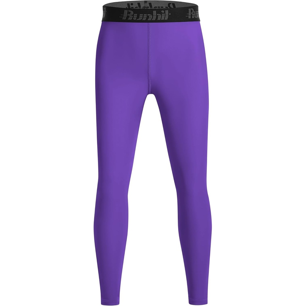 image:imageRunhit Boys BJJ Compression Pants Youth Jiu Jitsu No Gi Spats Kids Leggings Athletic Base Layer for Training MMA WrestlingPurple