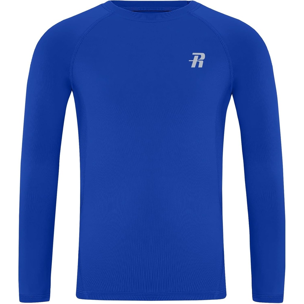 image:imageRunhit Youth Boys Compression Shirt Long Sleeve Kids Football Basketball Undershirt Quick Dry Moisture Wicking Sports TopsRoyal Blue