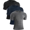 (3 Pack)black/Grey/Navy Blue