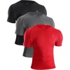 (3 Pack)black/Grey/Red