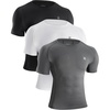 (3 Pack)black/White/Grey
