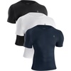 (3 Pack)black/White/Navy Blue