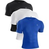 (3 Pack)black/White/Royal Blue