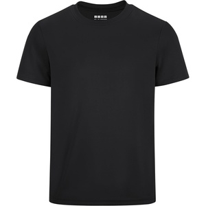 image:imageRunhit Boys Athletic TShirts Kids UPF 50 Short Sleeve Rash Guard Youth Sports Undershirt for Basketball Soccer BaseballBlack