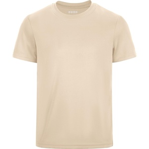 image:imageRunhit Boys Athletic TShirts Kids UPF 50 Short Sleeve Rash Guard Youth Sports Undershirt for Basketball Soccer BaseballLight Khaki