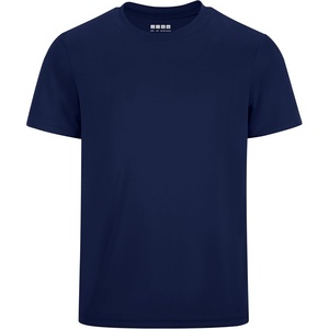 image:imageRunhit Boys Athletic TShirts Kids UPF 50 Short Sleeve Rash Guard Youth Sports Undershirt for Basketball Soccer BaseballNavy Blue
