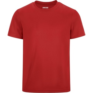 image:imageRunhit Boys Athletic TShirts Kids UPF 50 Short Sleeve Rash Guard Youth Sports Undershirt for Basketball Soccer BaseballRed