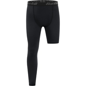 image:imageRunhit Boys Basketball One Leg Compression Tights Full Length Single Leg Compression Pants Sports Base Layer UnderwearRight Long Black