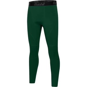 image:imageRunhit Boys Compression Leggings Youth Athletic Tights Basketball Compression Pants Boys Base Layer Pants Sports LeggingDark Green