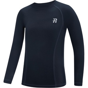 image:imageRunhit Boys Compression Shirt Kids Long Sleeve Athletic Undershirt Youth Quick Dry Base Layer for Football BaseballNavy