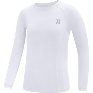 image:imageRunhit Boys Compression Shirt Kids Long Sleeve Athletic Undershirt Youth Quick Dry Base Layer for Football BaseballWhite
