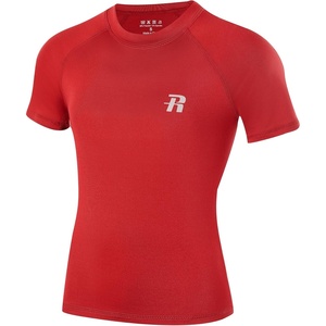 image:imageRunhit Boys Compression Shirt Short Sleeve Youth Basketball Undershirt Kids Quick Dry Athletic Base Layer TShirt1 Pack Red