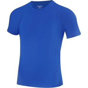 image:imageRunhit Boys Compression Shirt Short Sleeve Youth Football Basketball Undershirt Kids Athletic Quick Dry Base Layer TShirtRoyal Blue