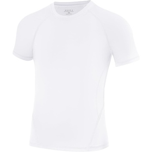 image:imageRunhit Boys Compression Shirt Short Sleeve Youth Football Basketball Undershirt Kids Athletic Quick Dry Base Layer TShirtWhite