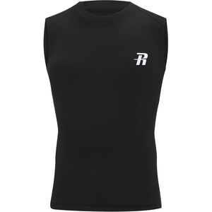 image:imageRunhit Boys Sleeveless Compression Shirt Kids Athletic Tank Tops Youth Quick Dry Undershirt for Football BasketballBlack