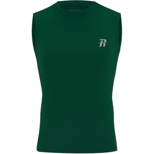 image:imageRunhit Boys Sleeveless Compression Shirt Kids Athletic Tank Tops Youth Quick Dry Undershirt for Football BasketballGreen