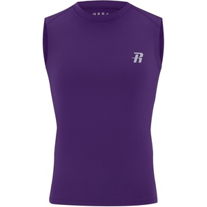 image:imageRunhit Boys Sleeveless Compression Shirt Kids Athletic Tank Tops Youth Quick Dry Undershirt for Football BasketballPurple