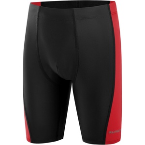 image:imageRunhit Boys Swim Jammers Youth Competitive Swimsuit UPF 50 Quick Dry Athletic Compression Swimming ShortsBlack and Red