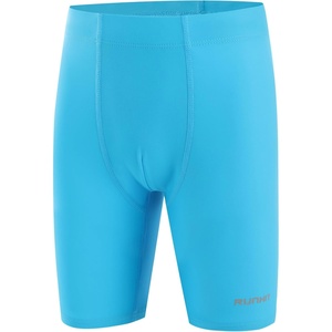 image:imageRunhit Boys Swim Jammers Youth Competitive Swimsuit UPF 50 Quick Dry Athletic Compression Swimming ShortsBlue