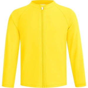 image:imageRunhit Boys UPF 50 Rash Guard Long Sleeve Zip Up 2T to Youth UV Sun Protection Shirt for Beach Surf Fish Quick DryYellow