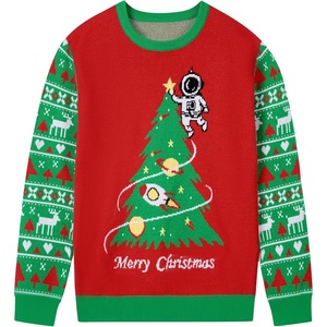 image:imageRunhit Boys Ugly Christmas Sweater Kids Funny Crew Neck Knitted Christmas Pullover for Xmas HolidayChristmas Starry