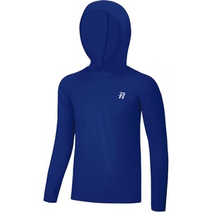 image:imageRunhit Boys amp Toddler UPF 50 Rash Guard Hoodie Kids UV Sun Protection Long Sleeve Shirt for Fishing Outdoor Beach CampingRoyal Blue