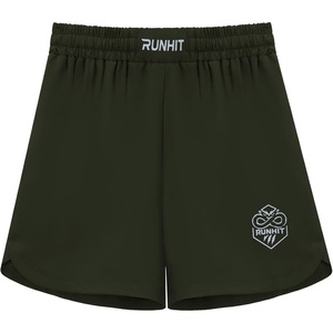 image:imageRunhit Kids MMA BJJ Wrestling Shorts Youth Boys No Gi Grappling Shorts for Boxing Jiu Jitsu Muay Thai TrainingGreen