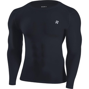 image:imageRunhit Long Sleeve Compression Shirts for Men UPF 50 Mens Compression Shirts Running Athletic Workout Base LayerNavy