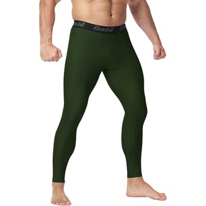 image:imageRunhit Mens BJJ Rash Guard Jiu Jitsu Compression Spats Pants No Gi MMA Leggings Martial Arts Sports Tights Base LayerArmy Gree