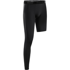 image:imageRunhit Mens Basketball One Leg Compression Tights Full Length Single Leg Compression Pants Sports Base Layer UnderwearBlackright Long