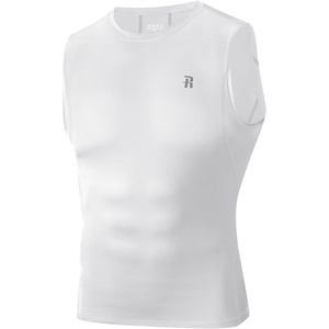 image:imageRunhit Sleeveless Compression Shirt Men Tank Top Athletic Muscle Shirts for MenWhite