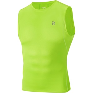 image:imageRunhit Sleeveless Compression Shirt Men Tank Top Athletic Muscle Shirts for MenYellow