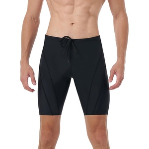 image:imageRunhit Swim Jammers for Men UPF 50 Solid Swimming Swimsuit Jammer for Competitive Racing and Training