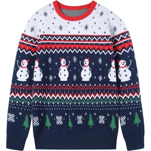 image:imageRunhit Ugly Christmas Sweater for Kids Youth Boys and Girls Funny Crew Neck Xmas Pullover for Holiday Vacation GiftsChristmas Snowman