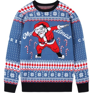 image:imageRunhit Ugly Christmas Sweater for Kids Youth Boys and Girls Funny Crew Neck Xmas Pullover for Holiday Vacation GiftsFunny Santa
