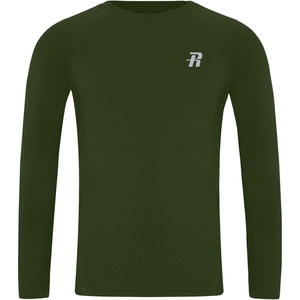 image:imageRunhit Youth Boys Compression Shirt Long Sleeve Kids Football Basketball Undershirt Quick Dry Moisture Wicking Sports TopsArmy Green