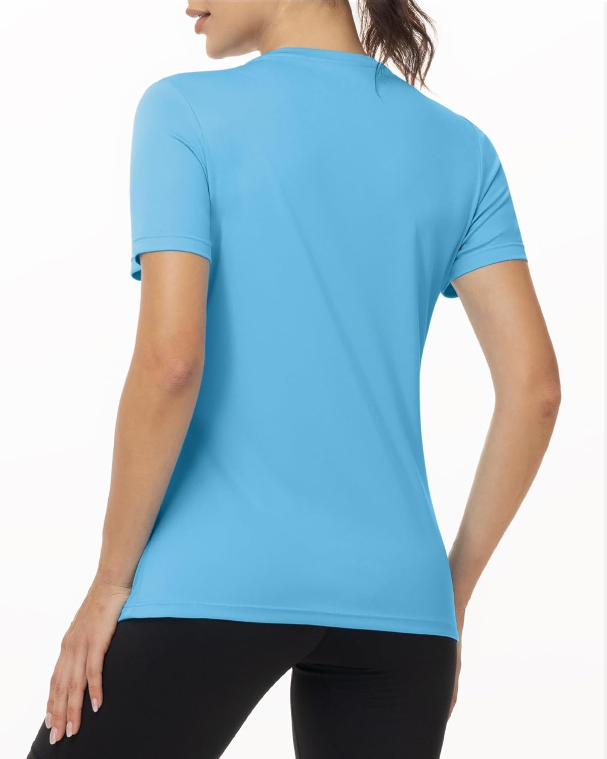 image:imageRunhit Womens UPF 50 Sun Protection Shirts Short Sleeve UV Rash Guard SPF Workout Tops TShirt Quick Dry Swim Hiking RunningBlue