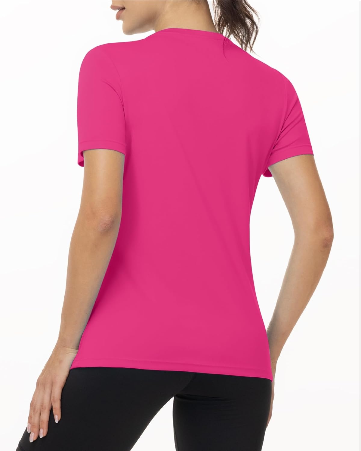 image:imageRunhit Womens UPF 50 Sun Protection Shirts Short Sleeve UV Rash Guard SPF Workout Tops TShirt Quick Dry Swim Hiking RunningHot Pink