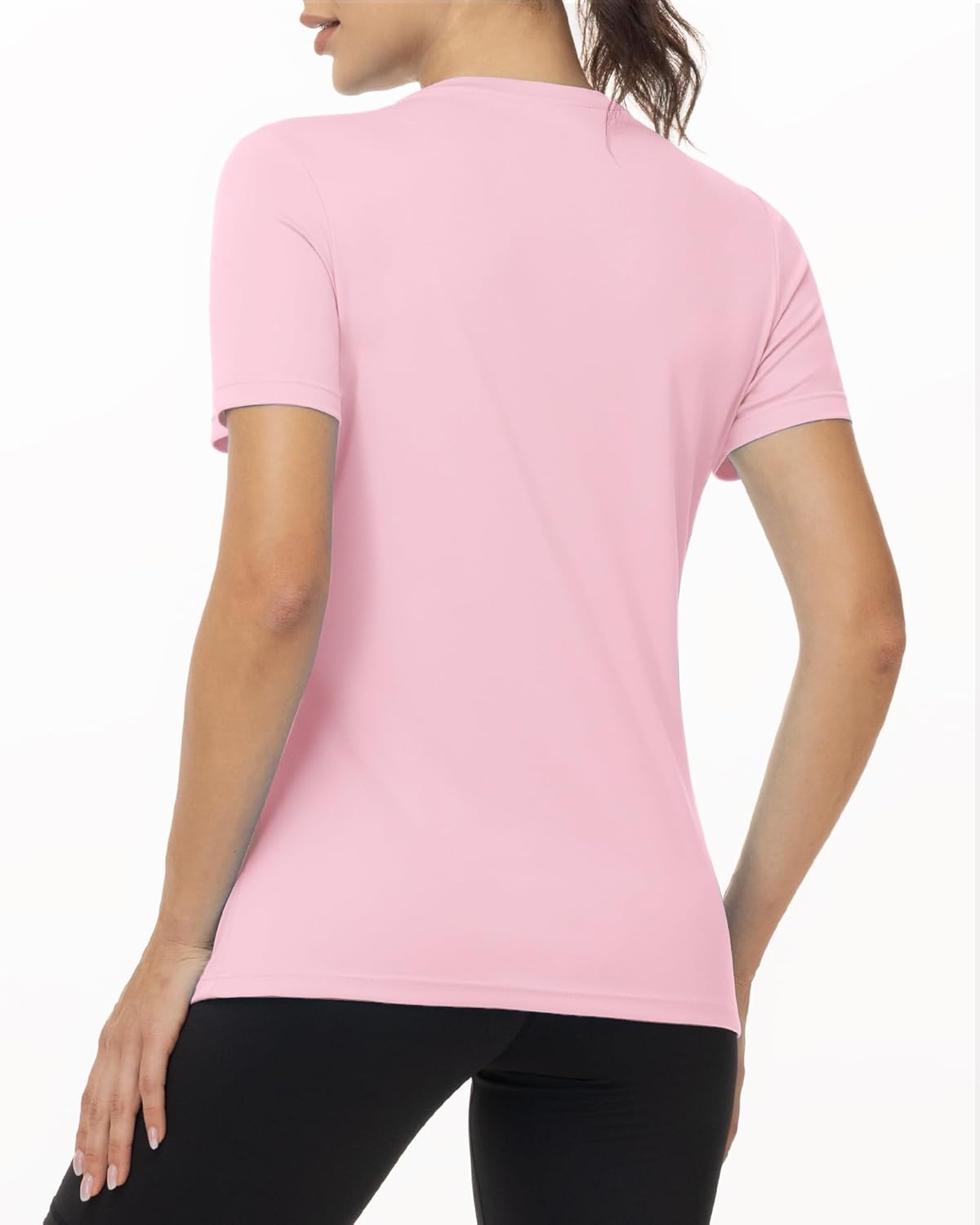 image:imageRunhit Womens UPF 50 Sun Protection Shirts Short Sleeve UV Rash Guard SPF Workout Tops TShirt Quick Dry Swim Hiking RunningLight Pink