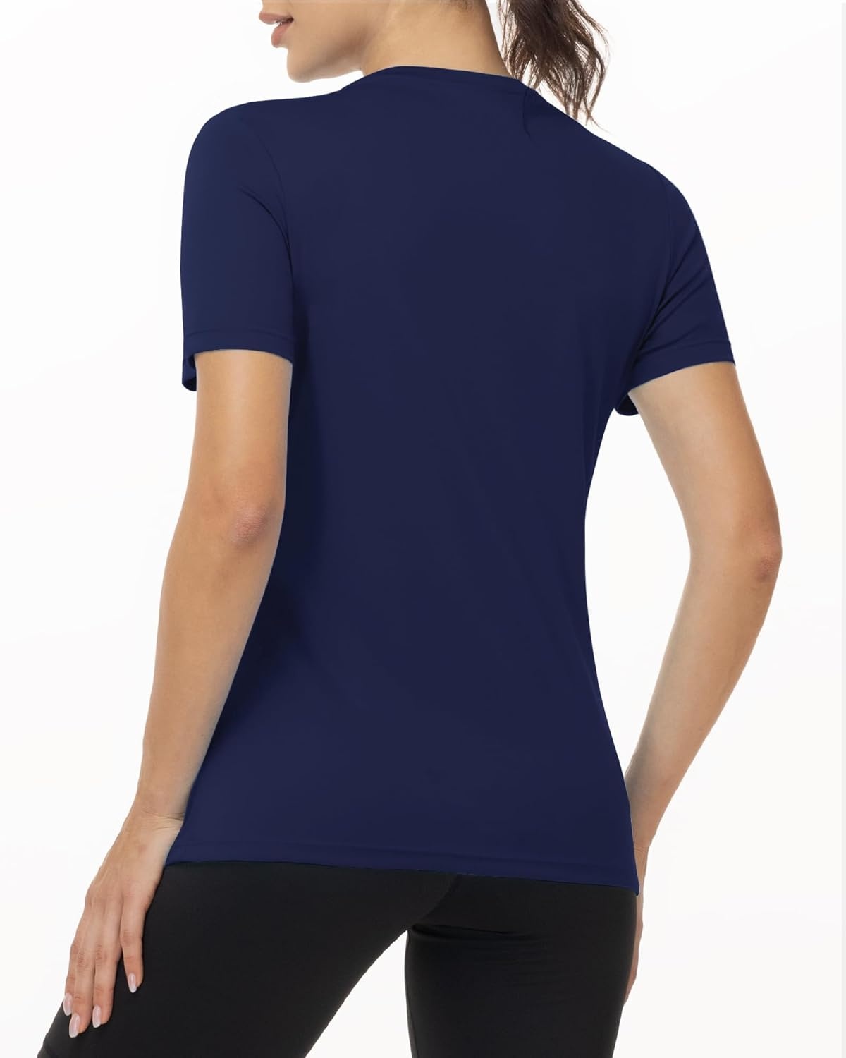 image:imageRunhit Womens UPF 50 Sun Protection Shirts Short Sleeve UV Rash Guard SPF Workout Tops TShirt Quick Dry Swim Hiking RunningNavy Blue