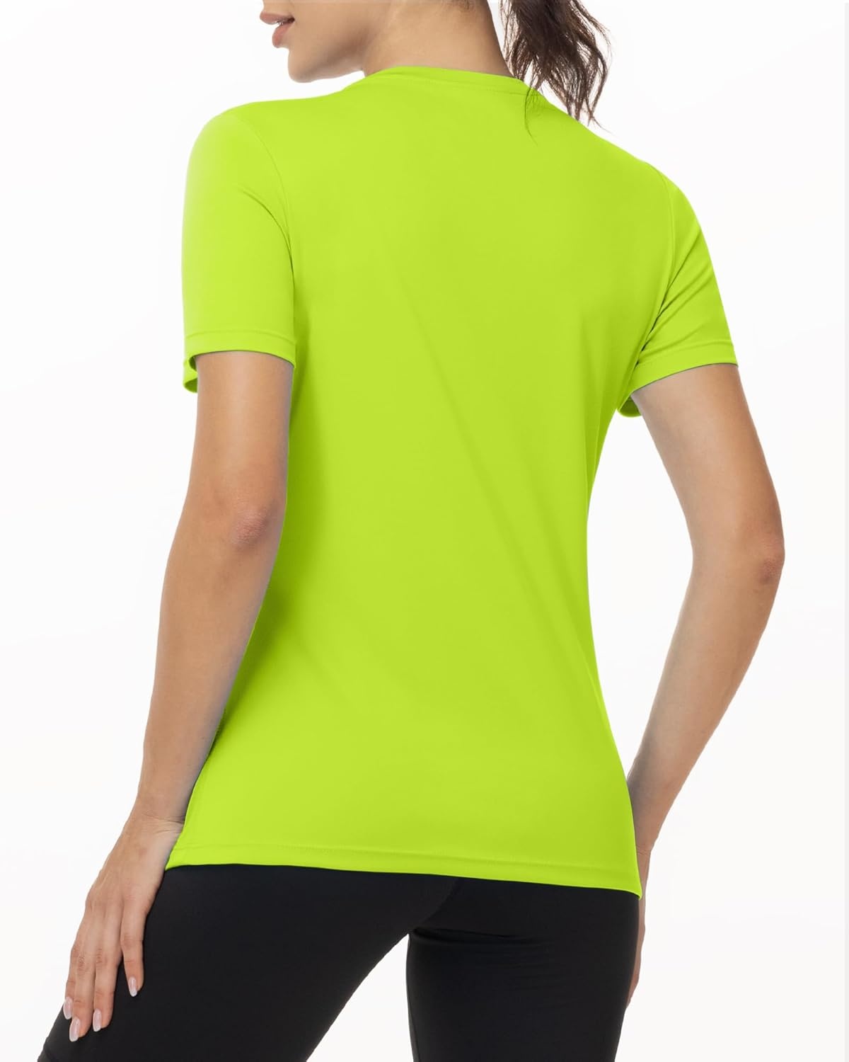 image:imageRunhit Womens UPF 50 Sun Protection Shirts Short Sleeve UV Rash Guard SPF Workout Tops TShirt Quick Dry Swim Hiking RunningNeon Green