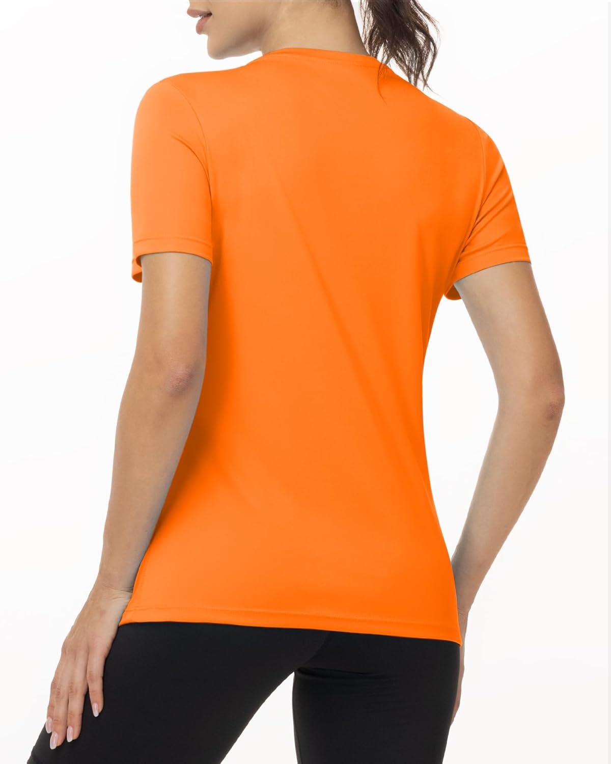 image:imageRunhit Womens UPF 50 Sun Protection Shirts Short Sleeve UV Rash Guard SPF Workout Tops TShirt Quick Dry Swim Hiking RunningOrange