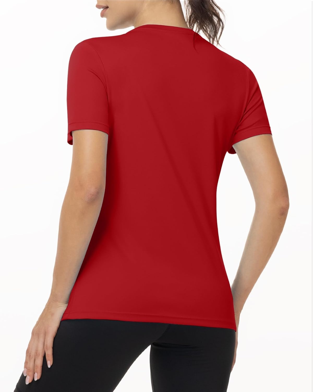 image:imageRunhit Womens UPF 50 Sun Protection Shirts Short Sleeve UV Rash Guard SPF Workout Tops TShirt Quick Dry Swim Hiking RunningRed