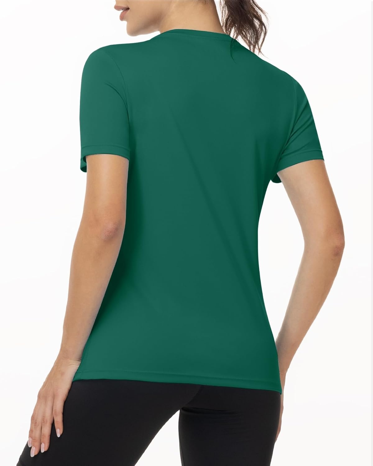 image:imageRunhit Womens UPF 50 Sun Protection Shirts Short Sleeve UV Rash Guard SPF Workout Tops TShirt Quick Dry Swim Hiking RunningTeal Green