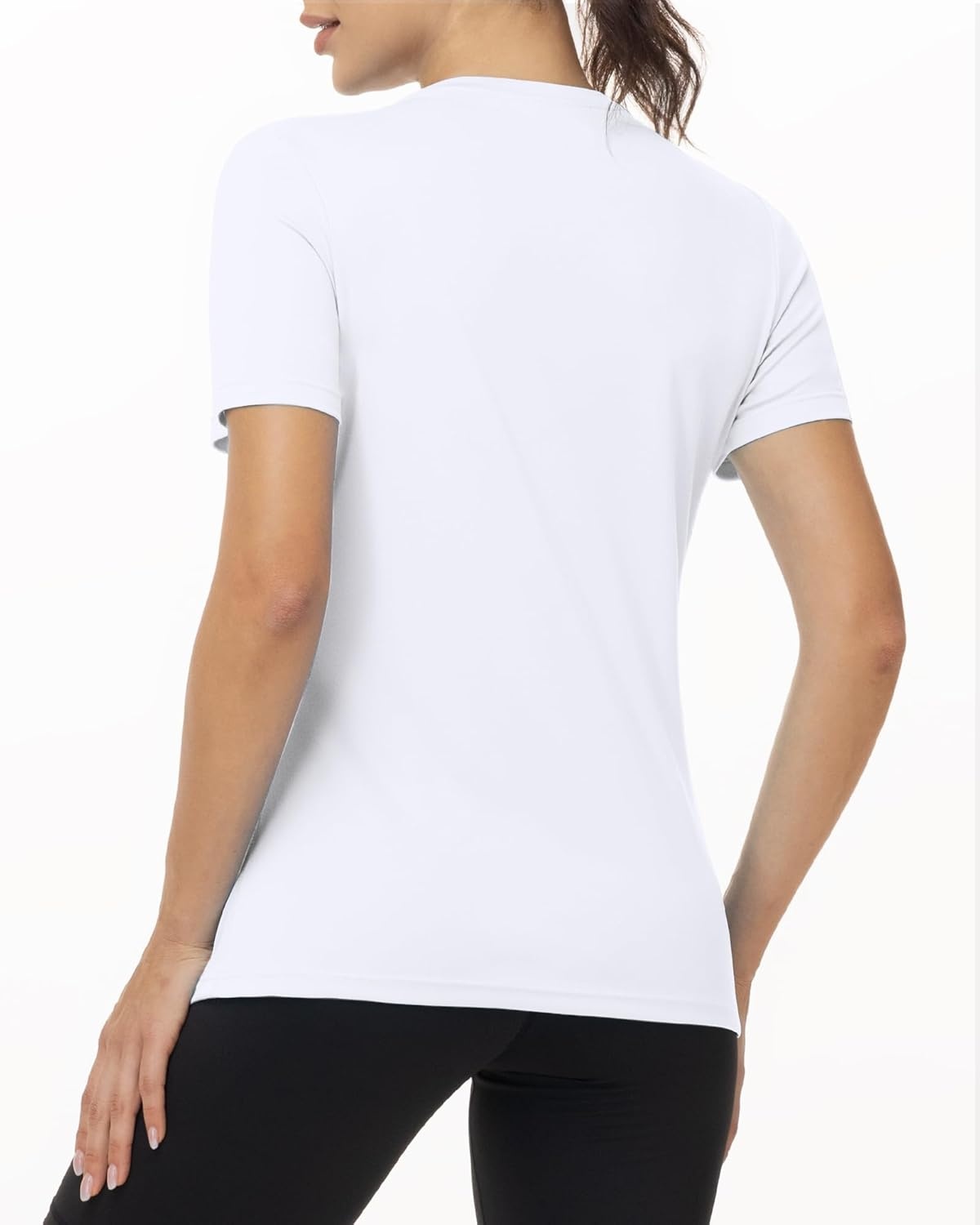 image:imageRunhit Womens UPF 50 Sun Protection Shirts Short Sleeve UV Rash Guard SPF Workout Tops TShirt Quick Dry Swim Hiking RunningWhite