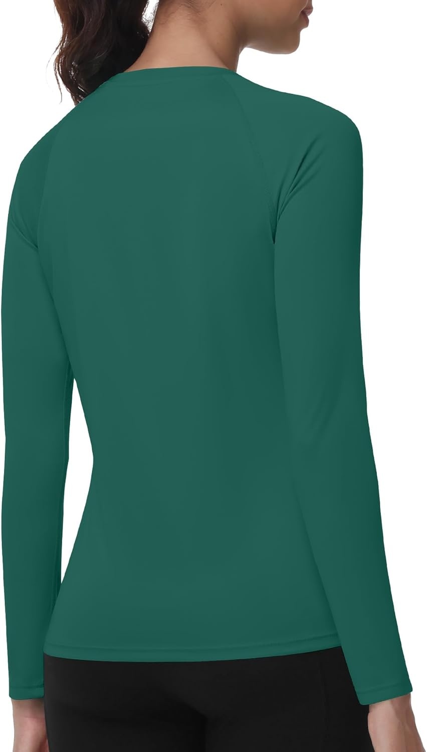 image:imageRunhit Womens UPF 50 Sun Shirts with Pockets Long Sleeve UV Protection Swim Rash Guard Lightweight Quick Dry Workout HikingEmerald Green