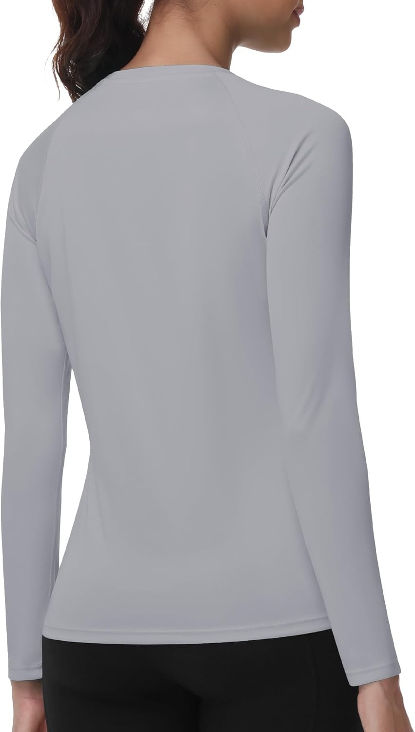 image:imageRunhit Womens UPF 50 Sun Shirts with Pockets Long Sleeve UV Protection Swim Rash Guard Lightweight Quick Dry Workout HikingGray