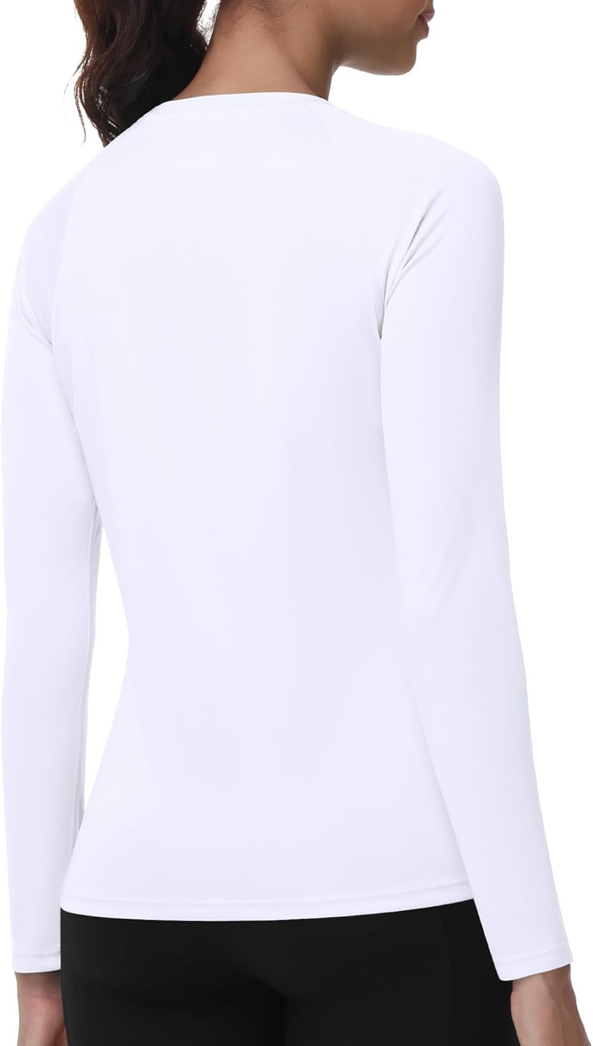 image:imageRunhit Womens UPF 50 Sun Shirts with Pockets Long Sleeve UV Protection Swim Rash Guard Lightweight Quick Dry Workout HikingWhite
