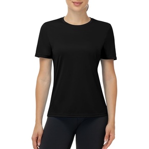 image:imageRunhit Womens UPF 50 Sun Protection Shirts Short Sleeve UV Rash Guard SPF Workout Tops TShirt Quick Dry Swim Hiking RunningBlack